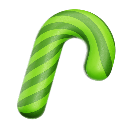 Candy Cane  3D Icon