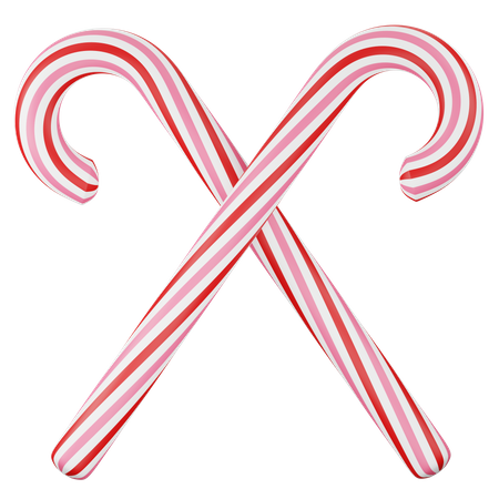 Candy Cane  3D Icon