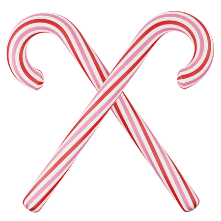 Candy Cane  3D Icon