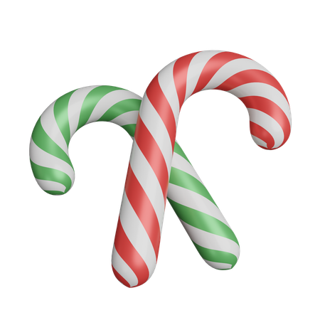 Candy Cane  3D Icon