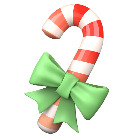 Candy Cane  3D Icon