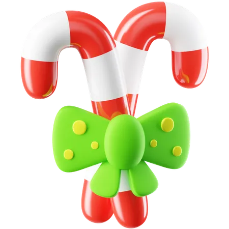 Candy Cane  3D Icon