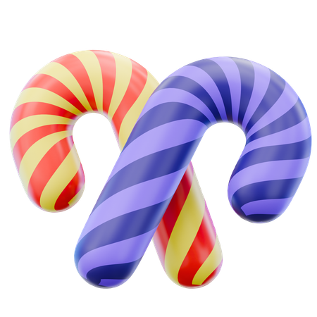 Candy Cane  3D Icon