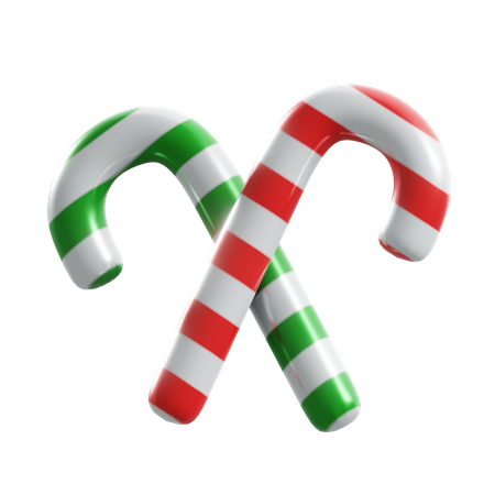 Candy Cane  3D Illustration