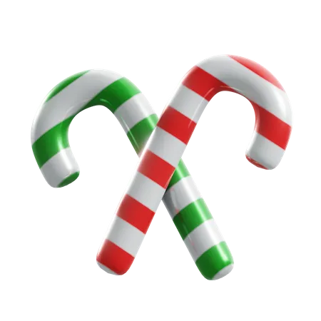 Candy Cane  3D Illustration