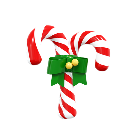 Candy Cane  3D Illustration