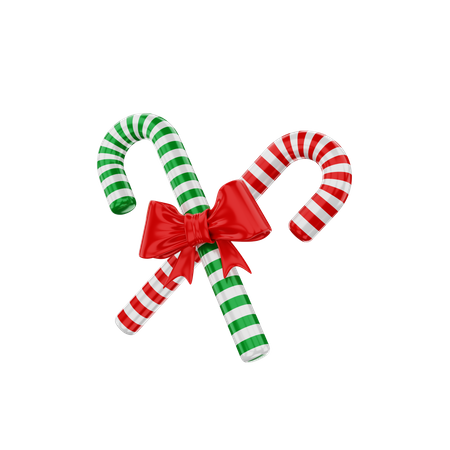 Candy cane  3D Illustration