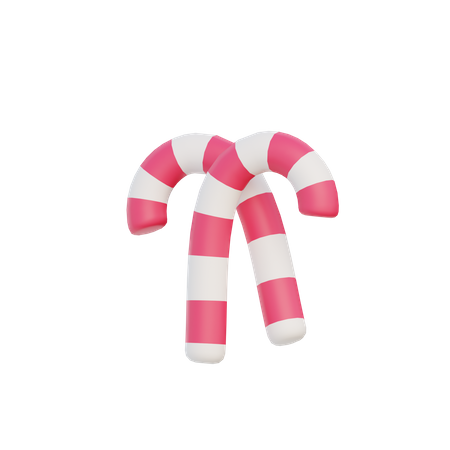 Candy Cane  3D Illustration