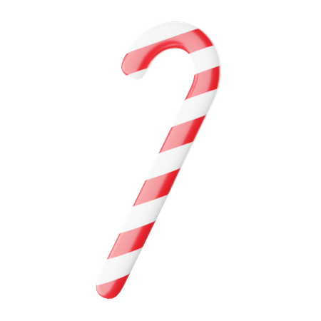 Candy cane 3D Icon