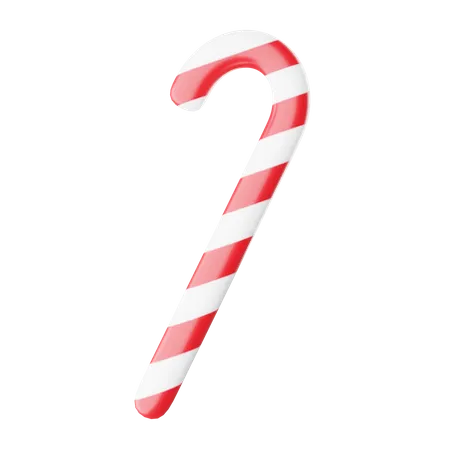 Candy cane 3D Icon