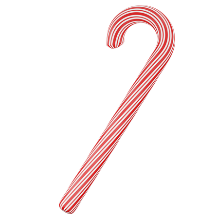 Candy Cane Stick  3D Icon