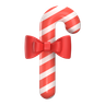 candy cane with ribbon 3d images