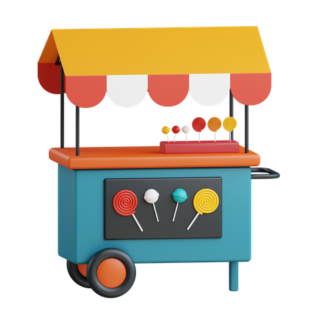 Candy Cart  3D Icon