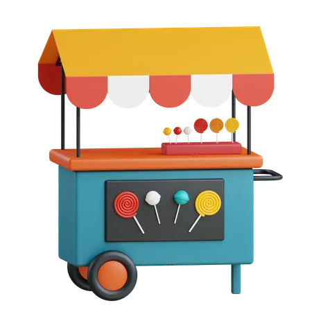 Candy Cart  3D Icon