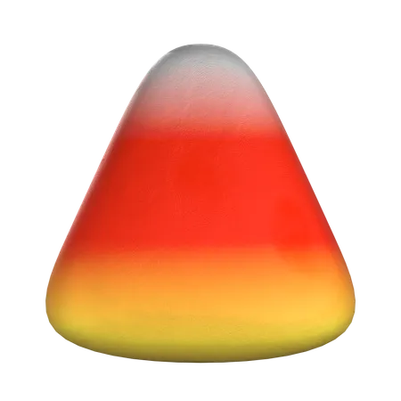 Ready To Use Png Candy Corn 3 D Icon In A Clay Style Featuring Various Viewing Angles Front 30 60 Side Perfect For Halloween Decoration And Suitable For Enhancing Your Digital Platform Website Campaign Or Social Media 3D Icon