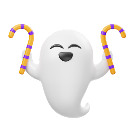 Candy Ghost  3D Icon