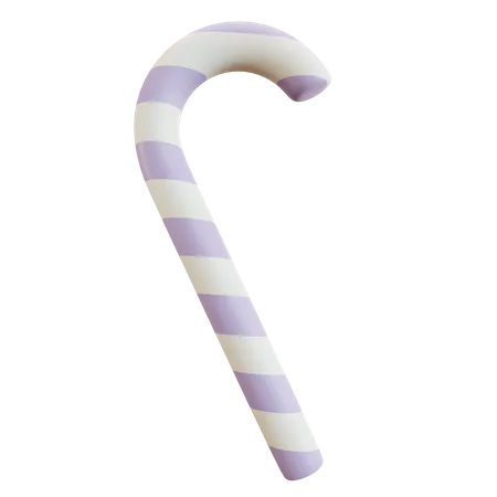 3 D Candy Cane Illustration 3D Icon
