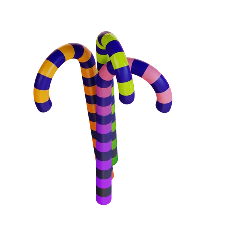 3 D Illustration Of Candy Stick 3D Icon