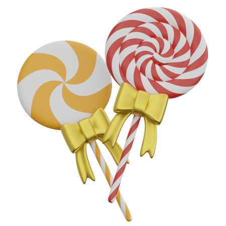 Candy Sticks  3D Icon