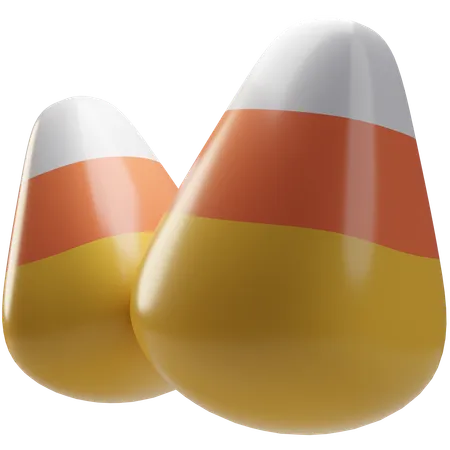 Candycorn  3D Icon