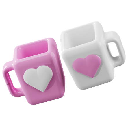 Caneca de amor  3D Icon