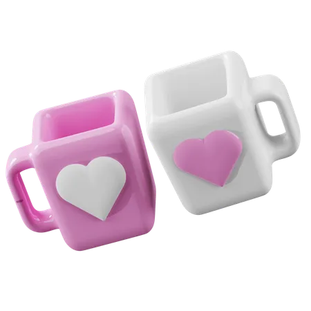 Caneca de amor  3D Icon