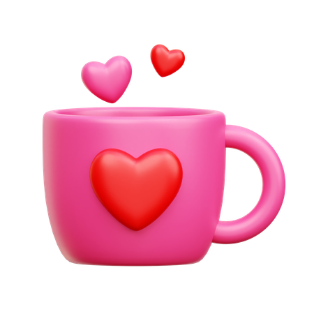 Caneca de amor  3D Icon