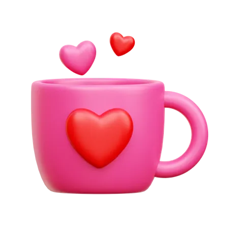 Caneca de amor  3D Icon