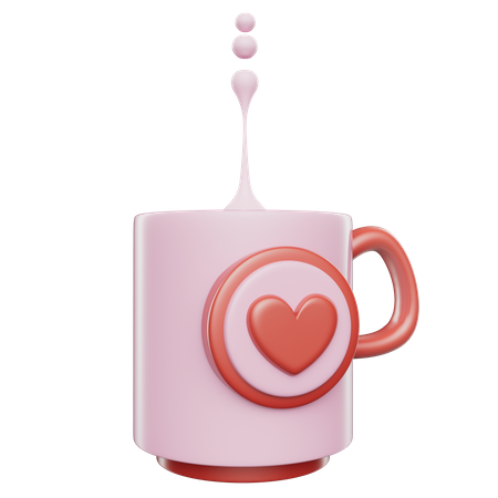 Caneca de amor  3D Icon