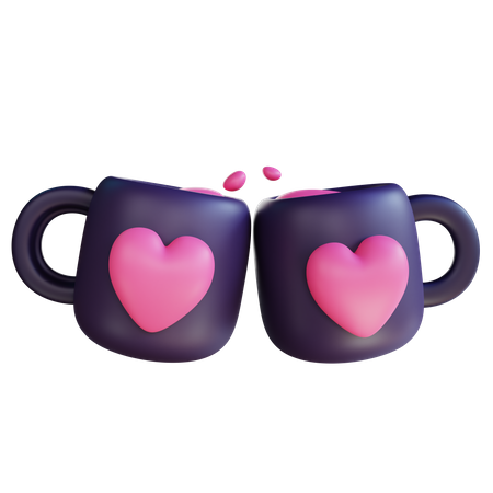 Caneca de amor  3D Icon