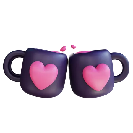 Caneca de amor  3D Icon