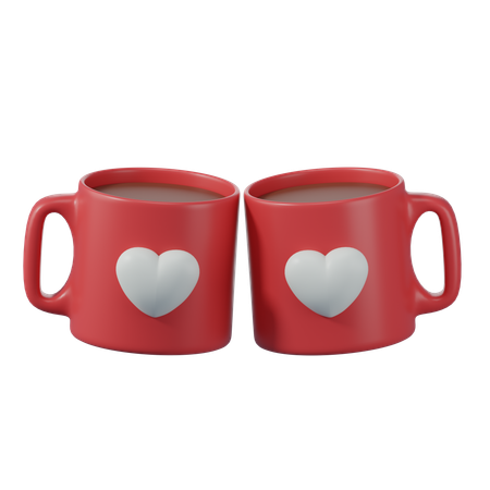 Canecas de casal  3D Icon