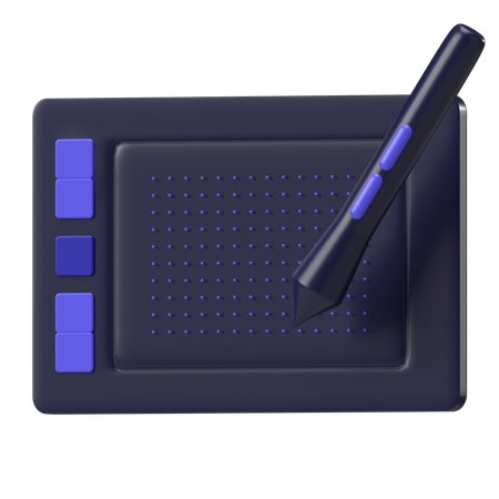 Caneta de desenho tablet  3D Icon