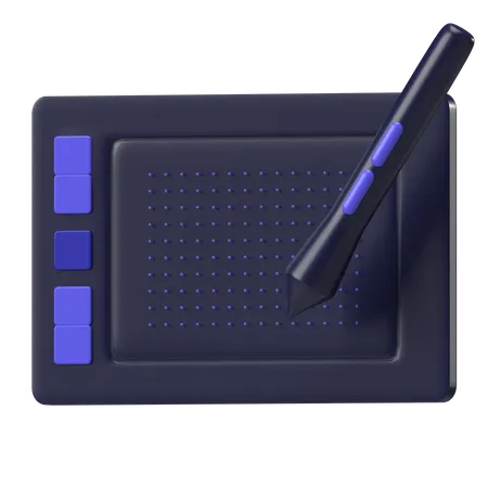 Caneta de desenho tablet  3D Icon