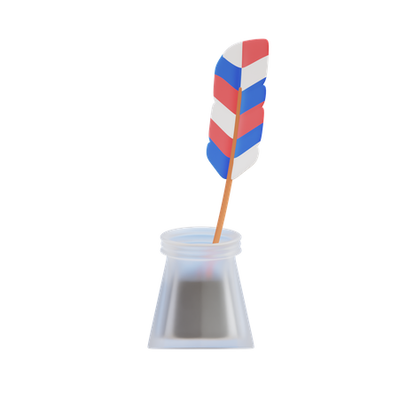 Caneta de pena  3D Icon