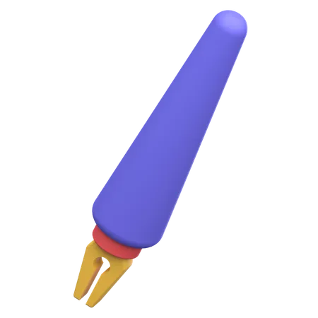 Ponta de caneta-tinteiro  3D Icon