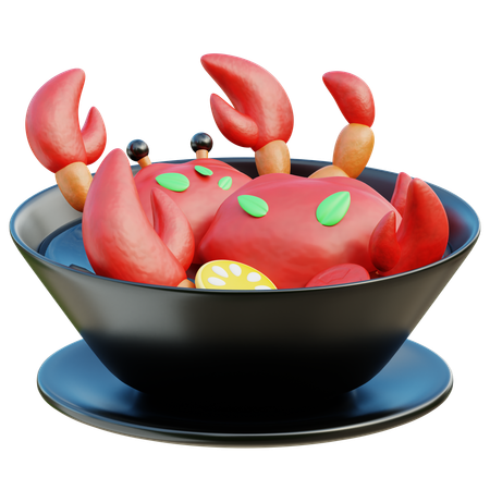 Mariscos de cangrejo  3D Icon