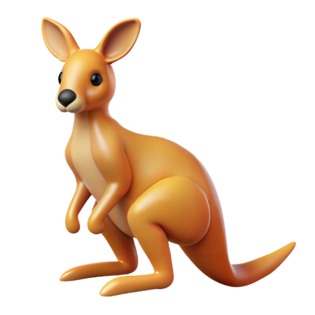 Canguru  3D Icon