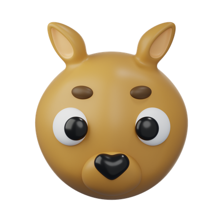 Canguru  3D Icon