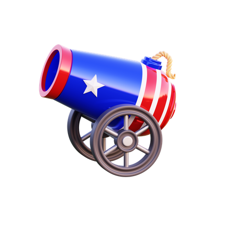 Canhão americano  3D Icon