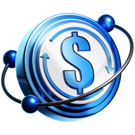 Canje de dolares  3D Icon