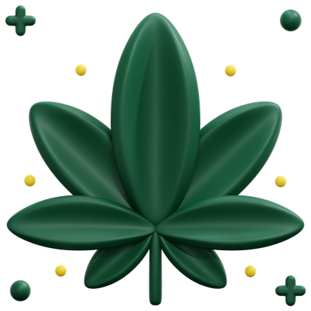 Cannabis  3D Icon