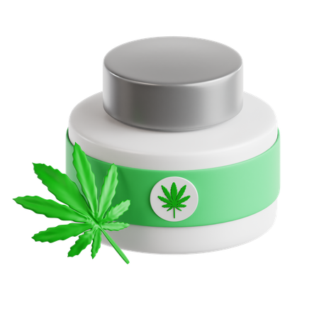 Crème au cannabis  3D Icon
