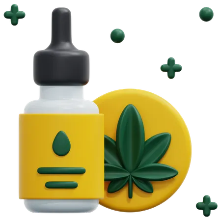 Cannabis oil  3D Icon