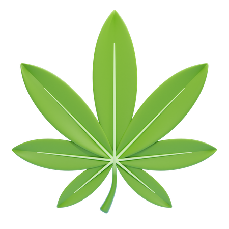 Cannabisblatt  3D Icon