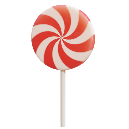 Canne en bonbon de Noël  3D Icon