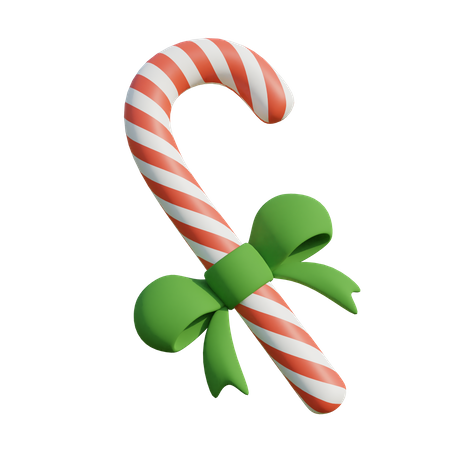 Canne en bonbon de Noël  3D Illustration