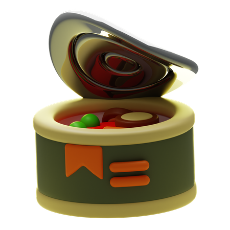 缶詰食品  3D Icon