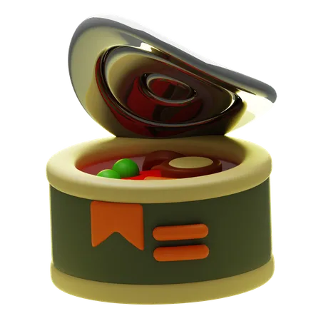 缶詰食品  3D Icon