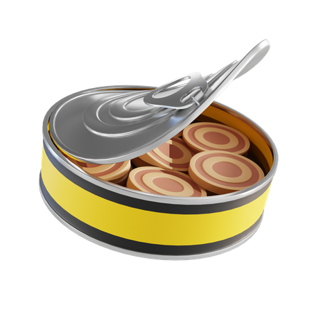 Canned Food  3D Illustration